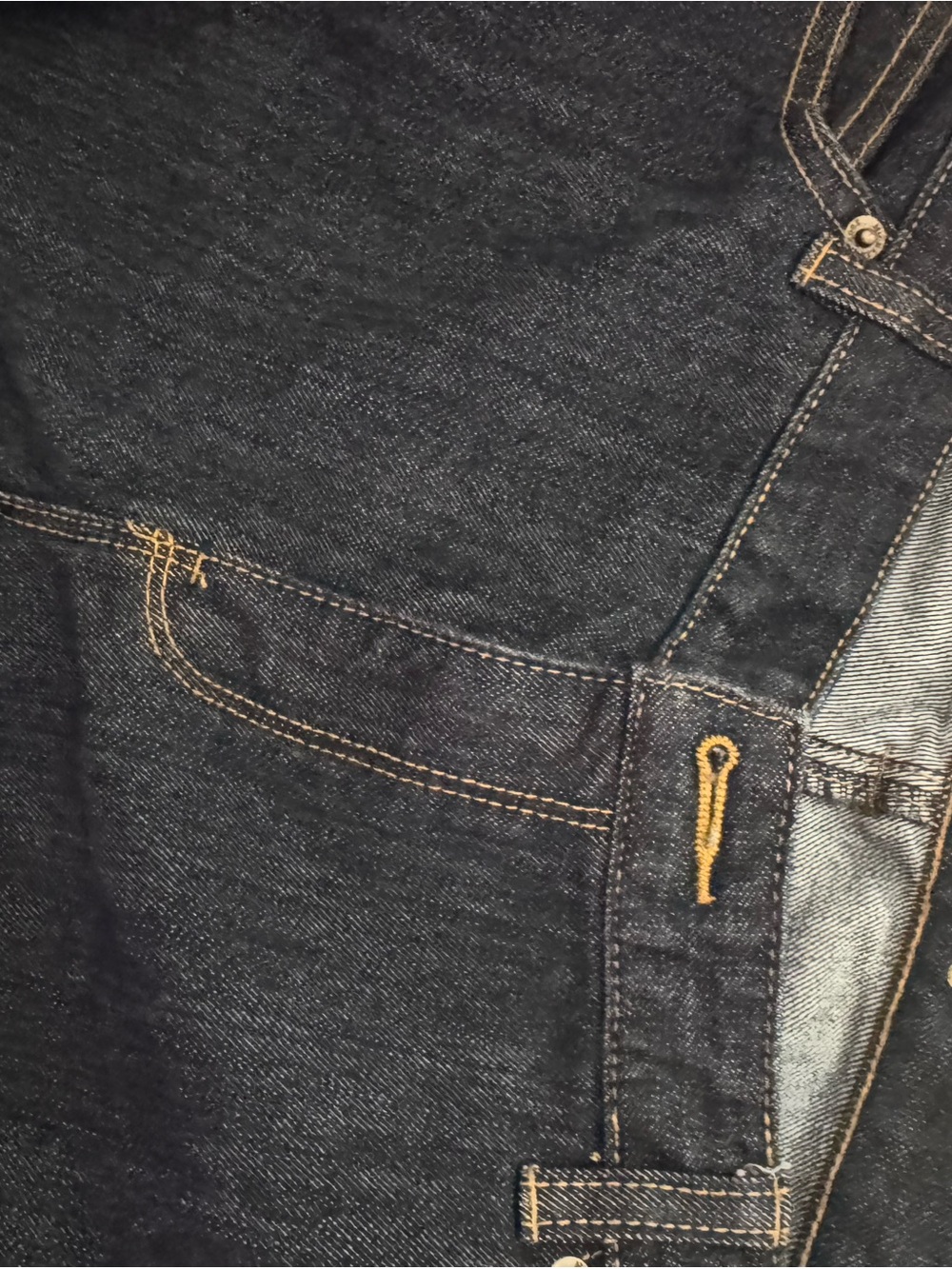 Michael Kors Dark Indigo Bootcut Jeans with Contrast Stitching